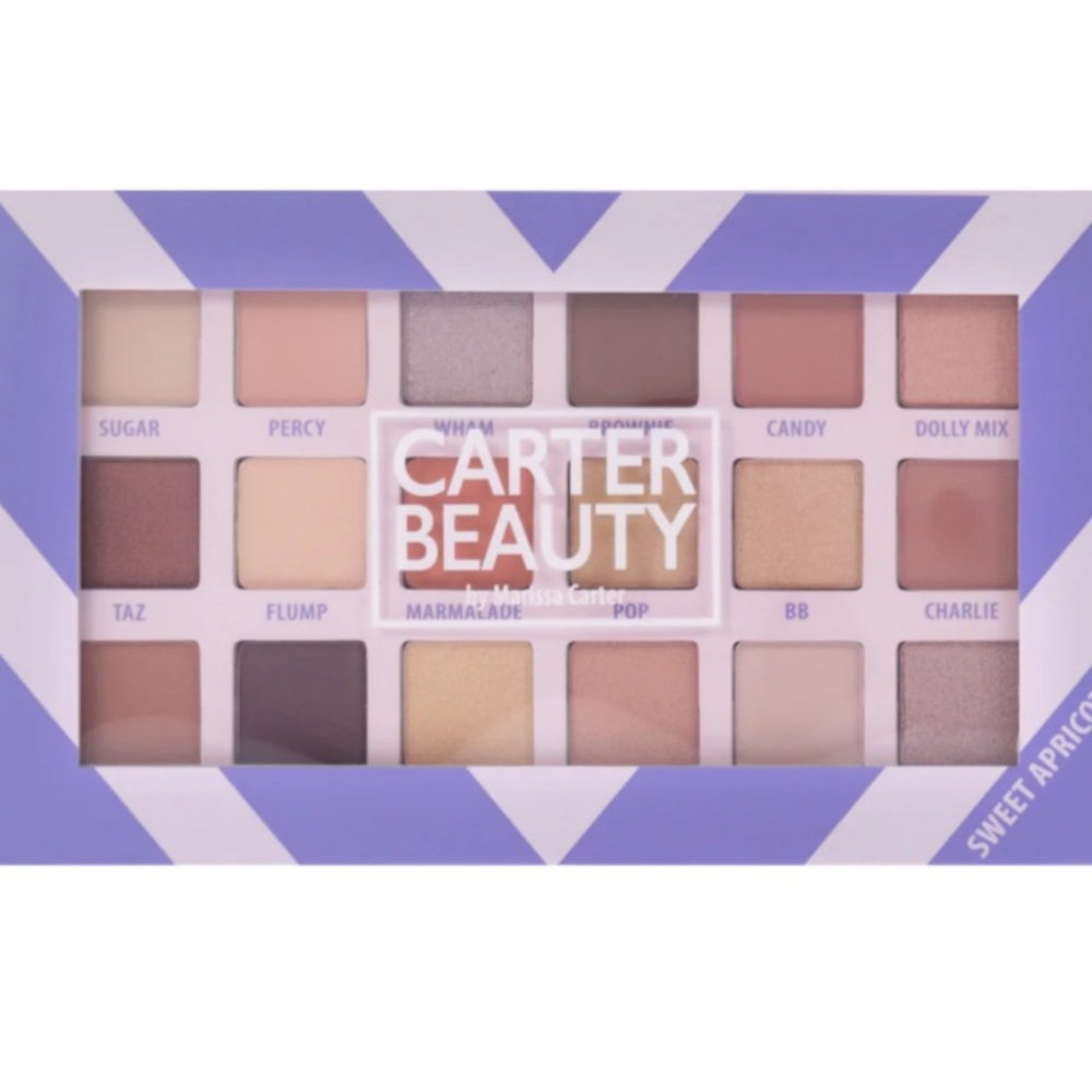 Carter Beauty 18 Shade Palette, Smooth Nude, 0.04 oz Eyeshadow